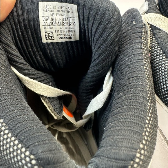 Reebok Pump Omni Zone 2 OG White Orange Black Mens Size 11 - Picture 7 of 7